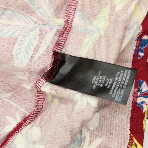 NWT Simply Emma Front Plus Size Knit Blouse Shirt Top 2395-3 3X Burgundy Red - Picture 5 of 6